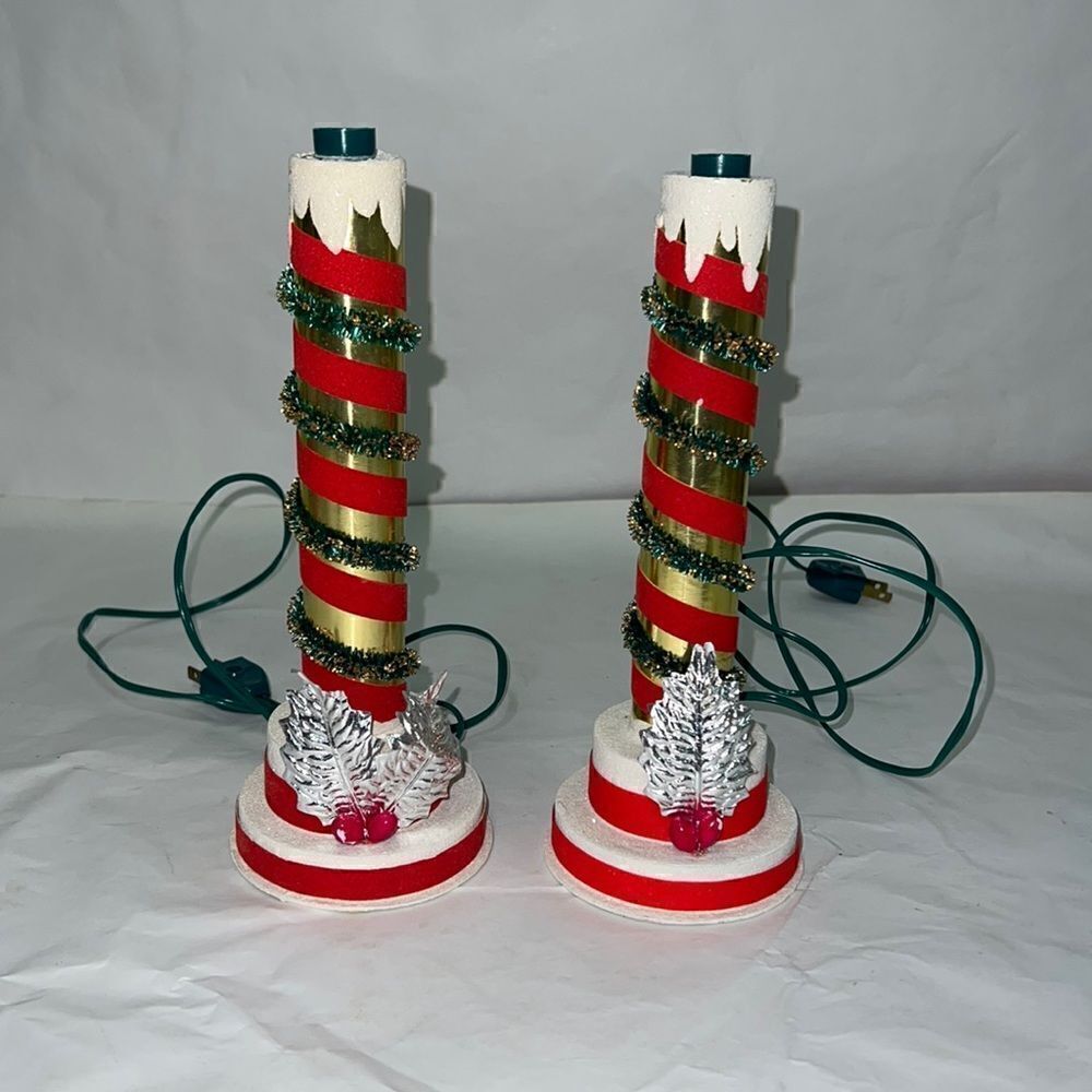 Vintage 1950 Japan Candle stick lights